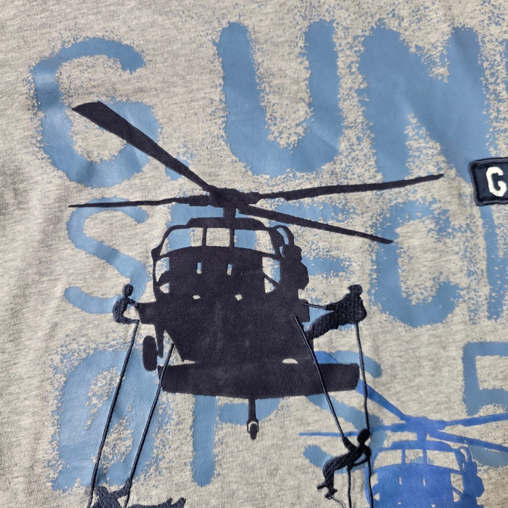 G-Unit Mens L T-Shirt Gray Special Ops Helicopter Graphic Streetwear VTG Y2K - Picture 5 of 8